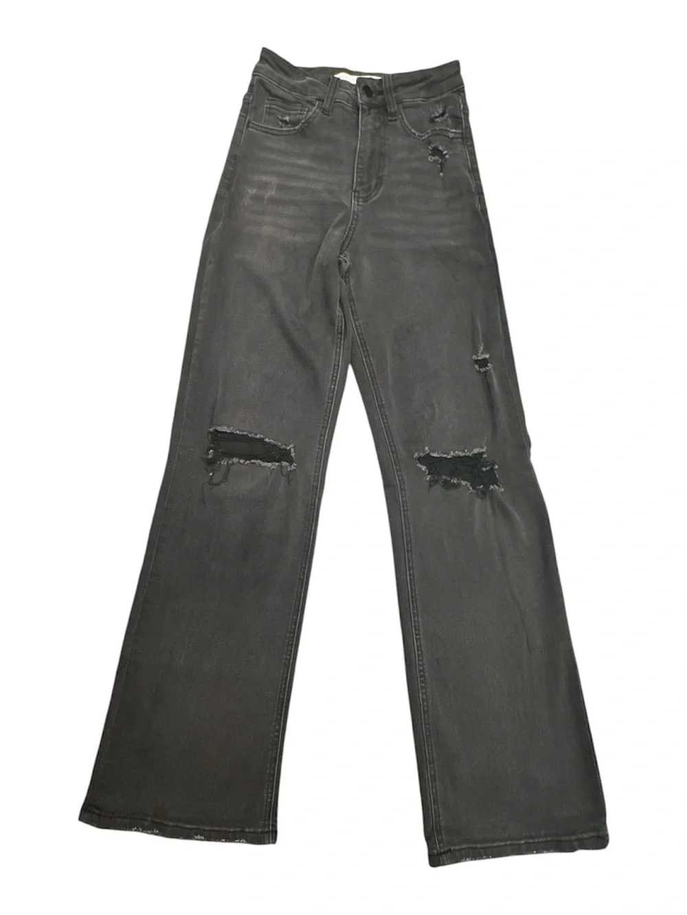 Altar'd State Distressed Black Jeans Womens Ripped Knee High Waisted